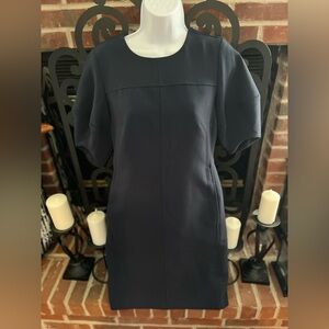 Banana Republic Elegant Navy Blue Dress Size: 4 Petite